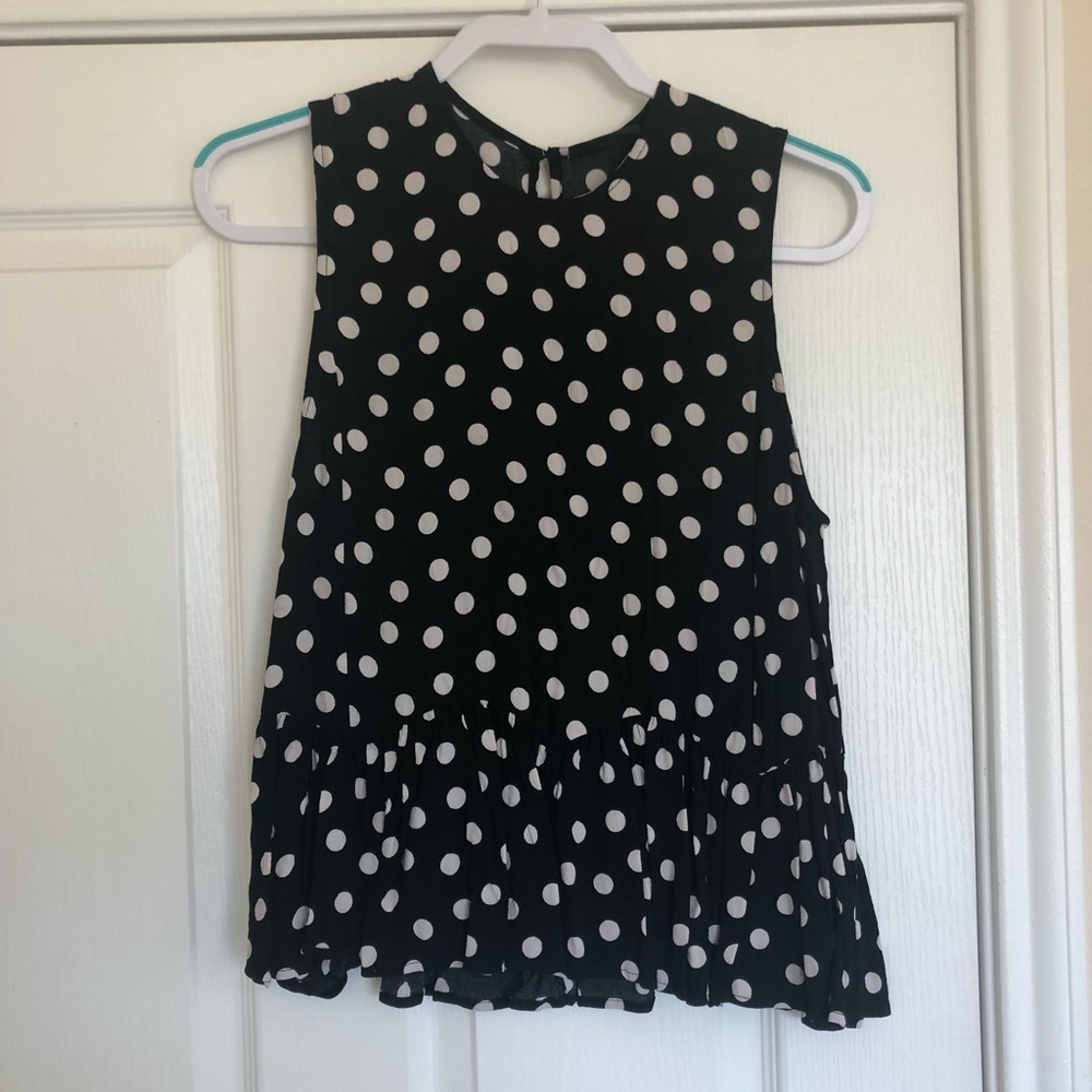 VICI black and white polka dot blouse
